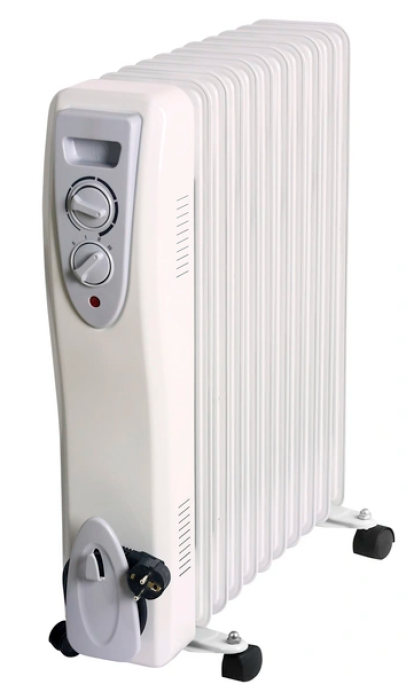 GO/ON Ölradiator 2500W, 3 Heizstufen, weiß, 957098